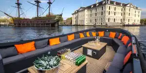 Luxusschaluppe für das BBQ-Boot Amsterdam