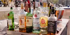 Assortiment van sterke drank