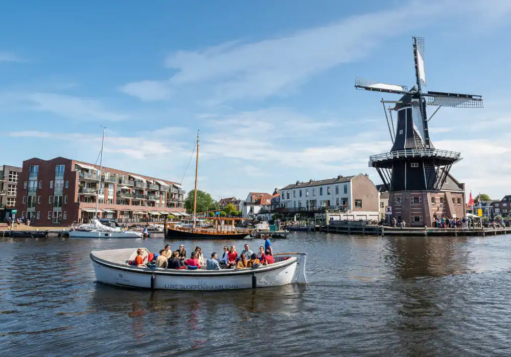 Family Outing on a boat in Haarlem