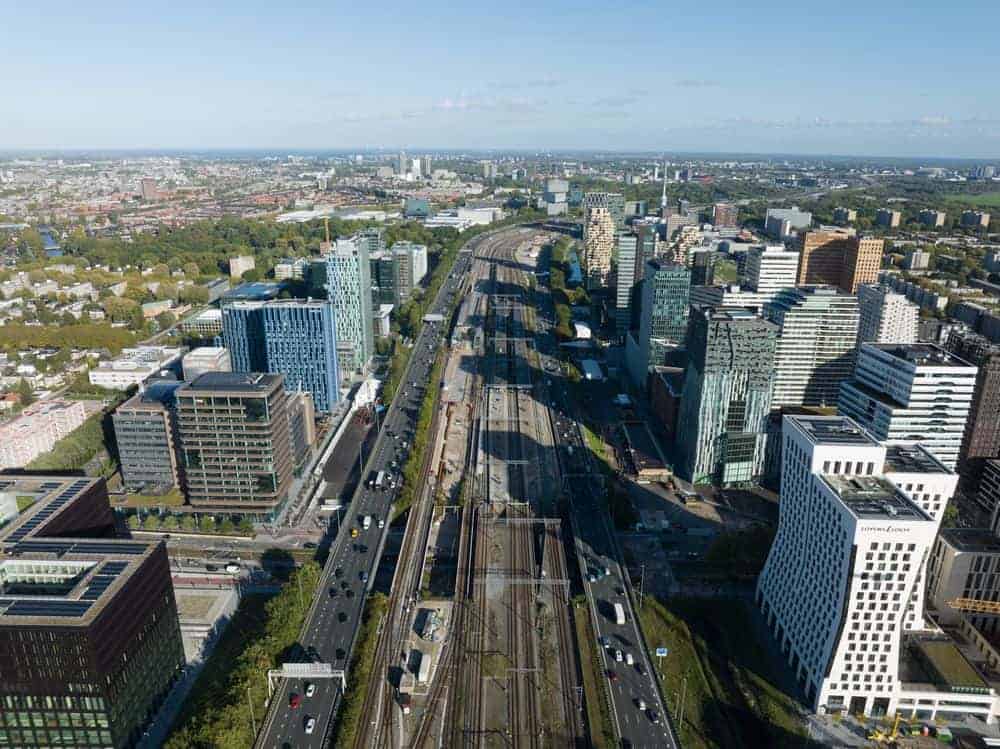 Companies from the sky in Amsterdam