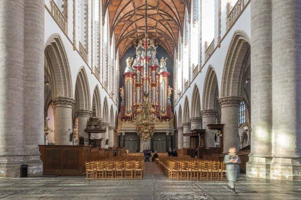 De Grote Kerk in Haarlem van binnen