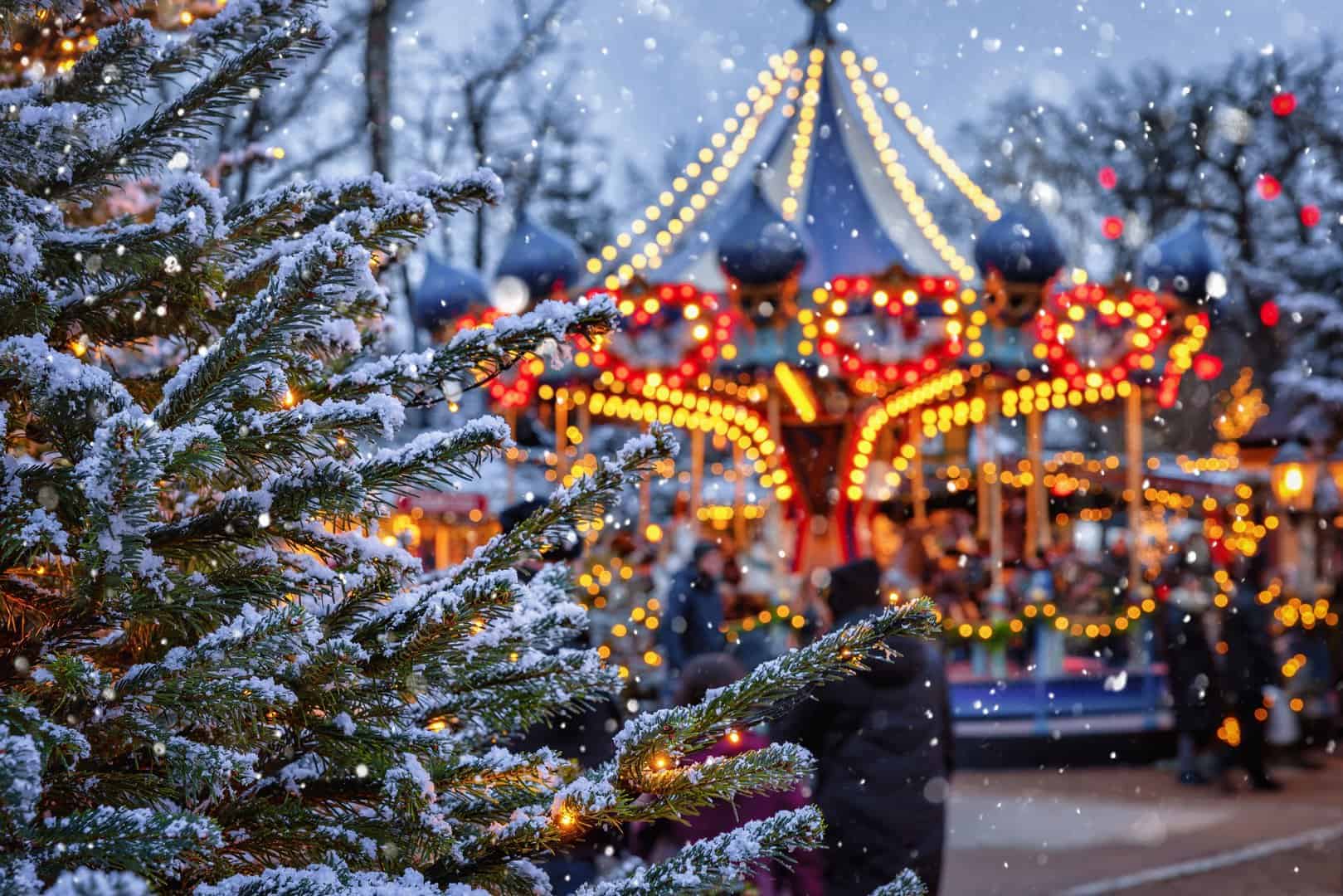 Weihnachtsmarkt-Attraktion