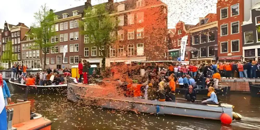 Boat rental King's Day Haarlem
