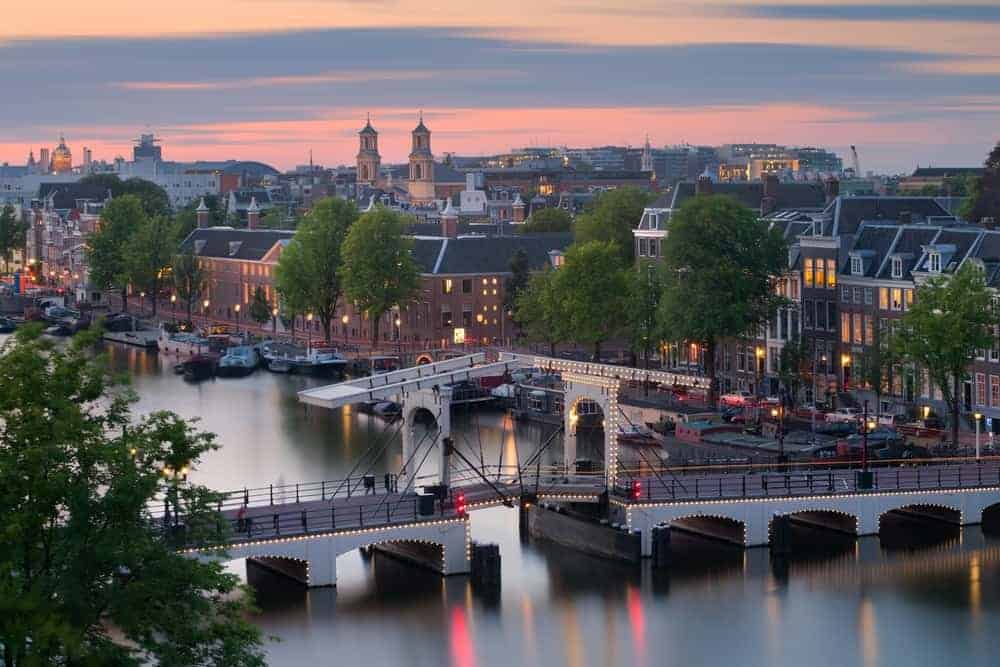 Magere brug in Amsterdam