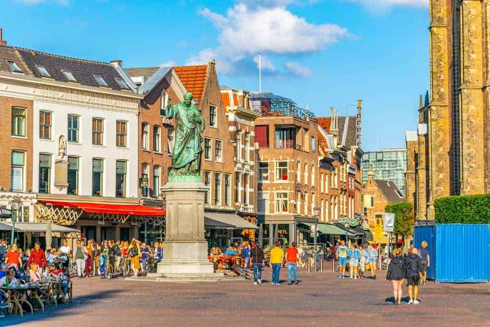 Terrasjes op de Grote Markt in Haarlem