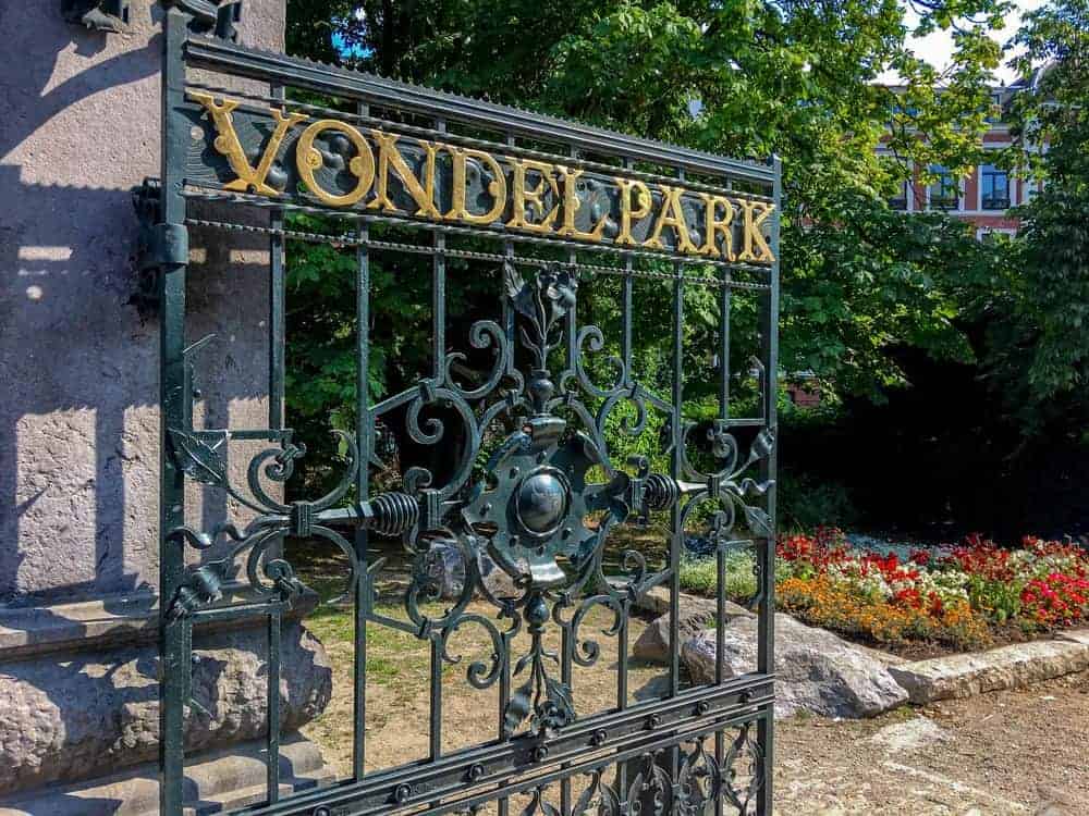 Het Vondelpark Amsterdam